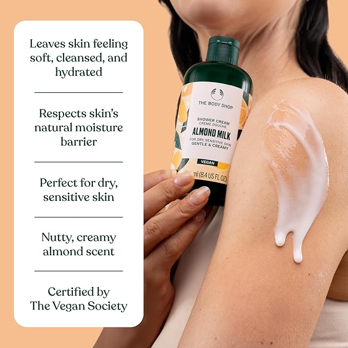 The Body Shop Almond Milk Shower Cream, 8.4 Ounce - Image 5