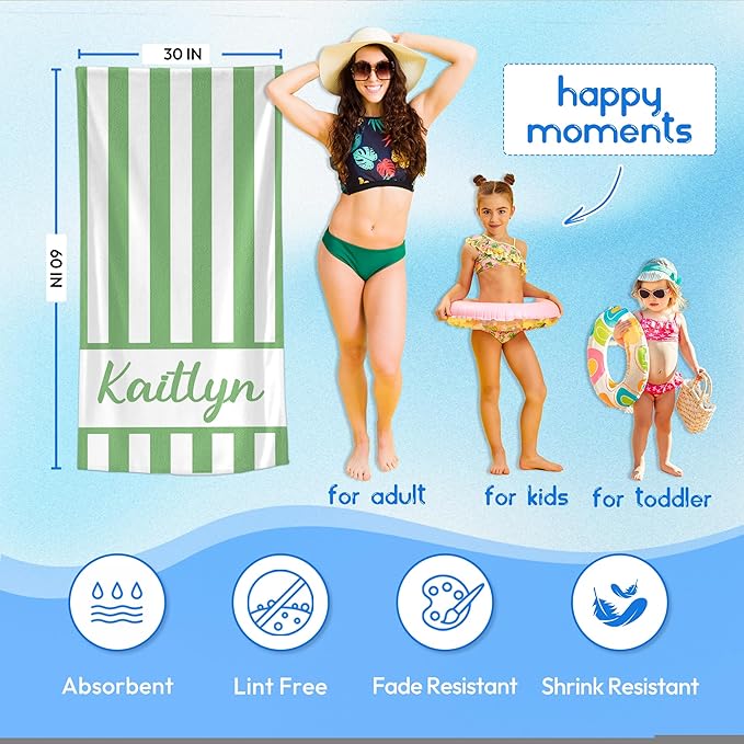 JML Personalized Beach Towel - Image 3