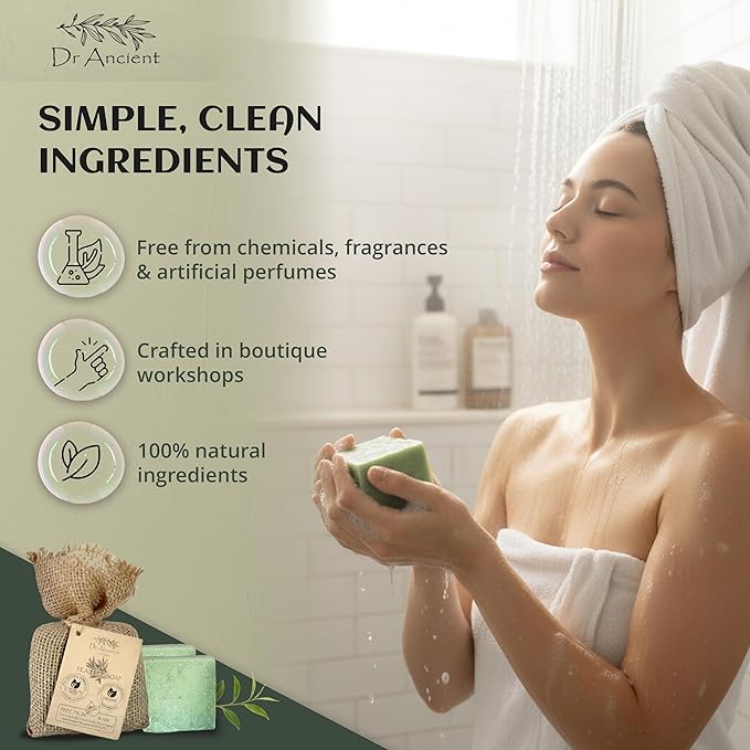 Dr.Ancient Tea Tree Soap Bar, Organic Soap Bars Handcrafted the Traditional Way - Image 7