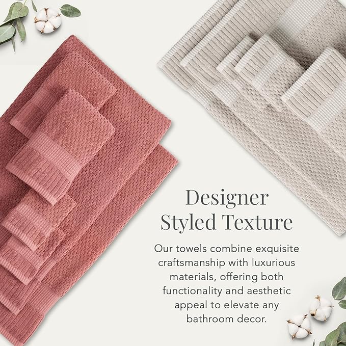 NY Loft 100% Cotton Hand Towel 6 Pack | Super Soft & Absorbent Quick-Dry Hand - Image 5