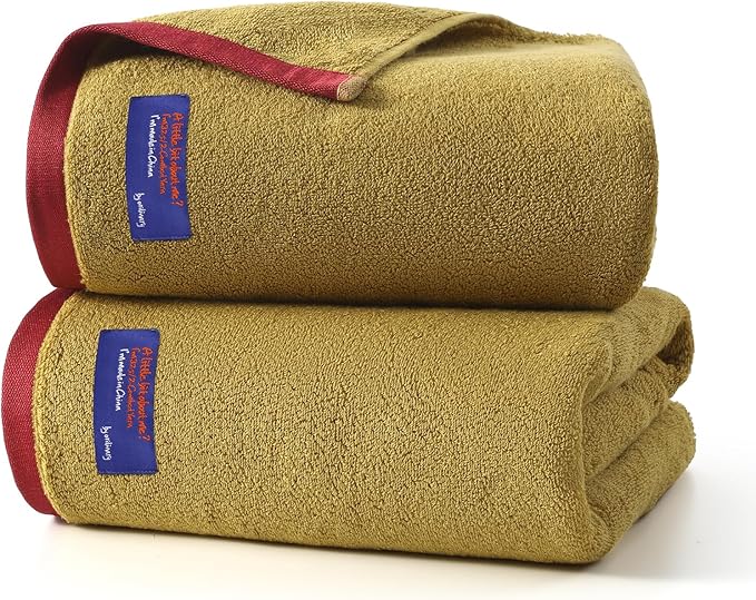 REDKISS 100% Cotton 2 Pack Luxury Bath Towels 27 x 54 Inches, Oversized Bath by REDKISSOnline