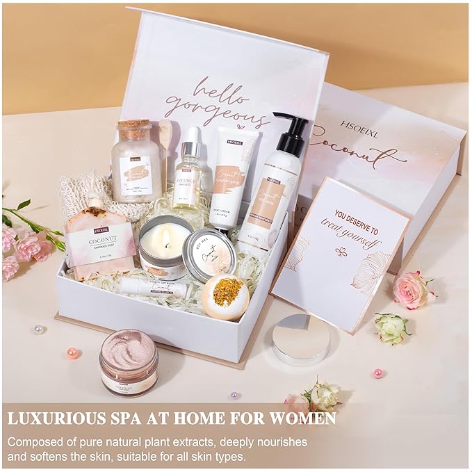 Gifts for Women Bath and Body Gift Basket Set for Women, 12 Piece Set of - Image 2