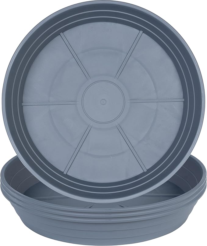 LWALRS Plant Saucer 14 Inch 4 Pack 6 8 10 12 14 16 18 20 25, Plastic Plant Trays by LWALRS