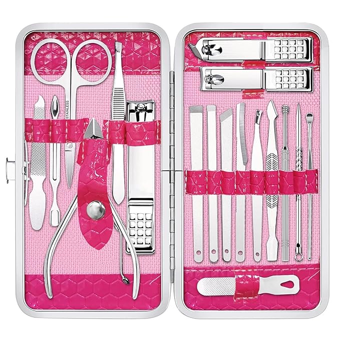 Yougai Manicure Set Professional Nail Clippers Set, Pedicure Set Nail Grooming by Yougai