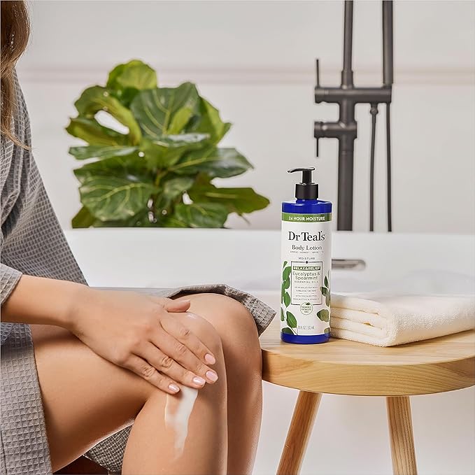 Dr Teal's 24 Hour Moisture+ Body Lotion, Eucalyptus & Spearmint & Essential Oils - Image 5