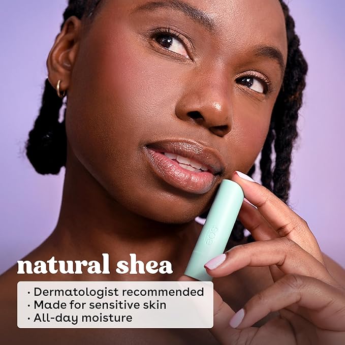 eos Natural Shea Lip Balm- Birthday Cake, All-Day Moisture, Shea Butter - Image 3