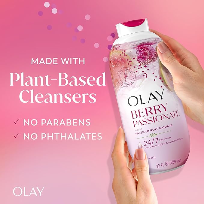 Olay Body Wash for Women, 24/7 Skin-Loving Freshness, Miami Mocktails, Plant - Image 5