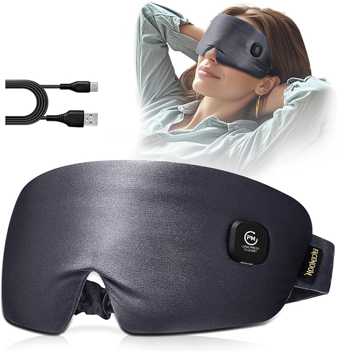 Heated Eye Mask for Dry Eyes: Silk Cordless Eye Warmer Compress for Dry Eyes by FACEMOON