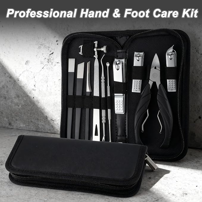 VOCOSTE Toenail Care Kit 13-Piece Ingrown Toenail Tools, Professional Grooming - Image 7