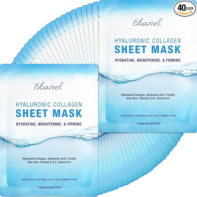 Ebanel 40 Pack Collagen Face Mask by Ebanel