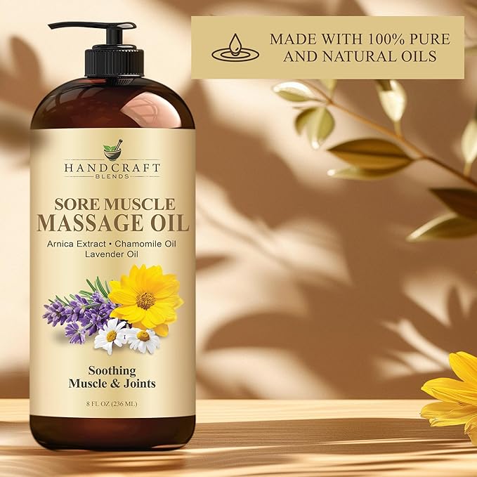 Handcraft Blends Sore Muscle Massage Oil 8 Fl Oz - Image 4
