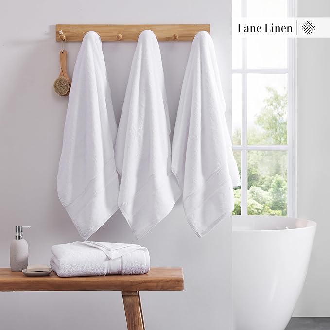 LANE LINEN 100% Cotton 4 Pack Bath Sheets - Image 3