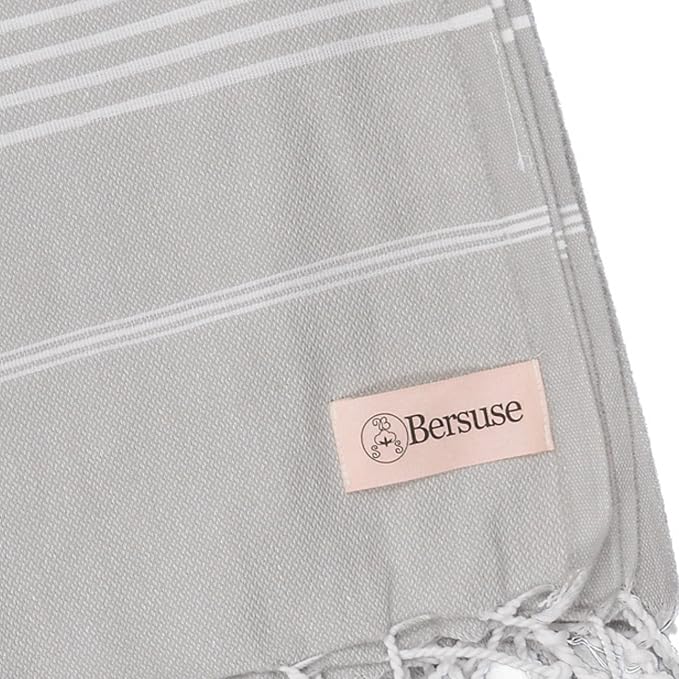 Bersuse Towels Anatolia XL Beach Blanket Throw Blanket Turkish Towel 100% - Image 6