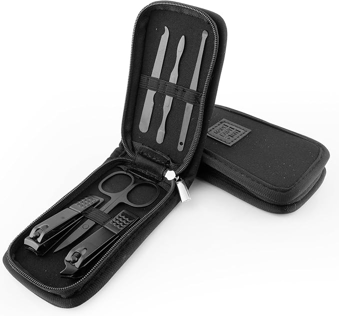 Made Easy Kit Nail Clipper Set – 7-Piece Portable Manicure & Grooming Kit by MadeEasyKit