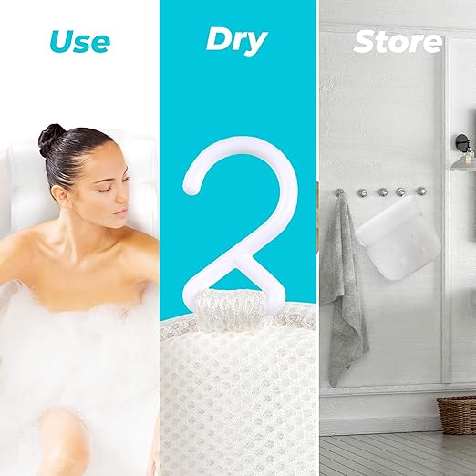 BASIC CONCEPTS Bathtub Pillow for Neck and Back Support - Image 5