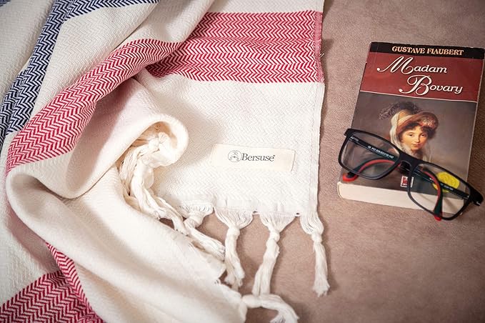 Bersuse 100% Cotton Aspendos XL Throw Blanket - Image 9