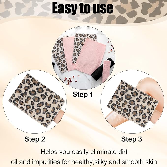 Tatuo 12 Pieces Korean Exfoliating Mitt Glove Italy Towel Skin Body Scrubber - Image 5
