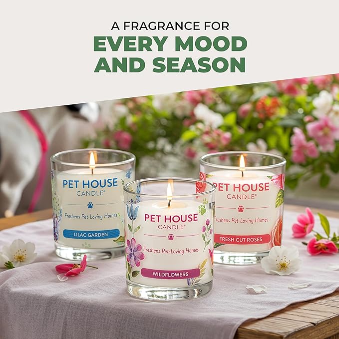 Pet House 9 oz Fresh Cut Grass Scented Candle, Clean Burning, Long Lasting - Image 5