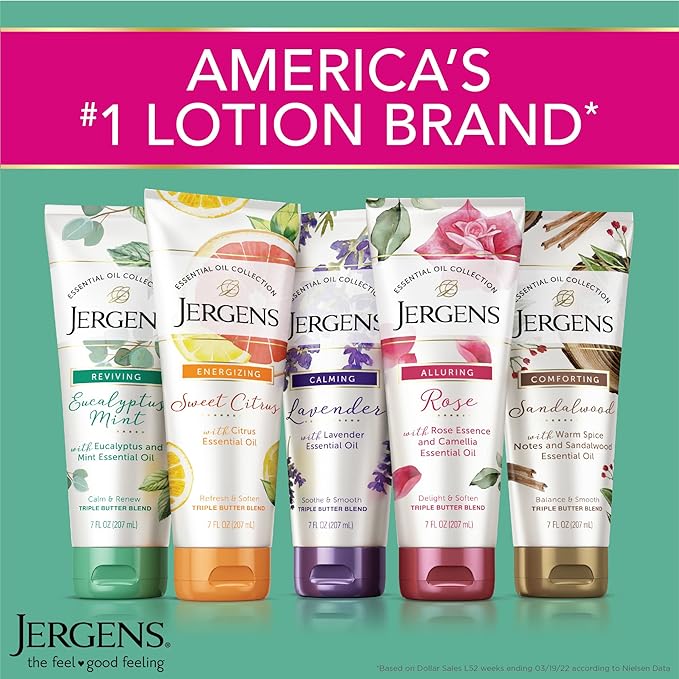 Jergens Rose Body Butter Lotion, Hand and Body Moisturizer - Image 2