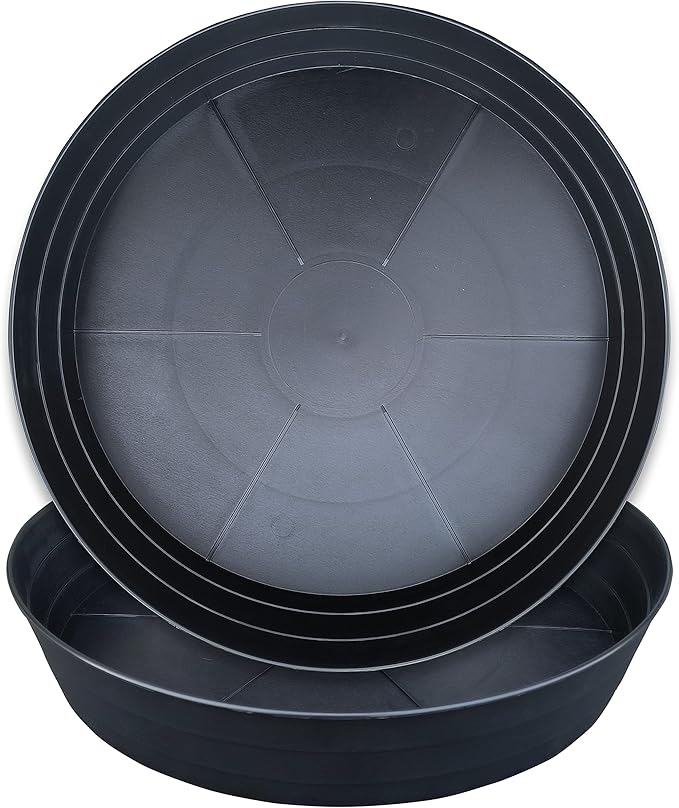 LWALRS Plant Saucer 12 Inch 2 Pack 10 12 14 16 18 20 25, Plastic Plant Trays by LWALRS