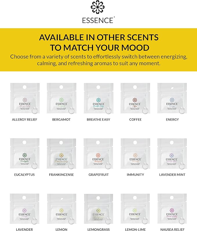 Essence Wearable Aromatherapy Nasal Diffuser – Lemon Essential Oil Nose Ring - Image 7