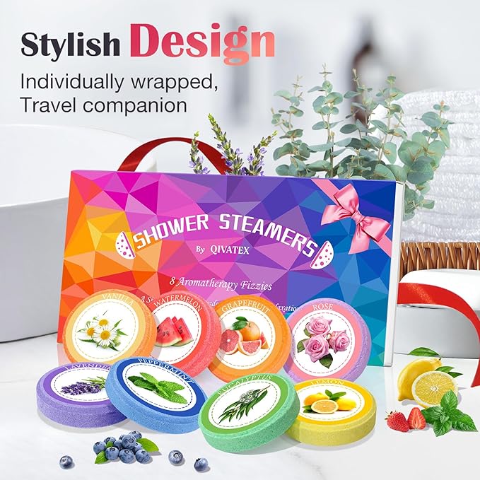 Qivatex Shower Steamers Aromatherapy, Mothers Day Gifts - Image 8