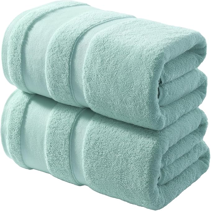 REDKISS 100% Cotton Bath Towels Set of 2, Extra Large Bath Sheets 35 X 70 Inches by REDKISSOnline