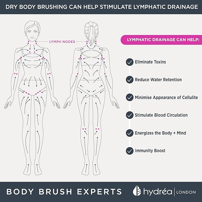 Hydrea London Dry Body Brush – Premium Exfoliating Dry Skin Brush Cactus Bristle - Image 7
