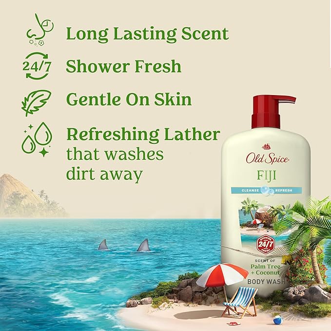 Old Spice Cleansing Body Wash for Men, 24/7 Shower Fresh - Image 2