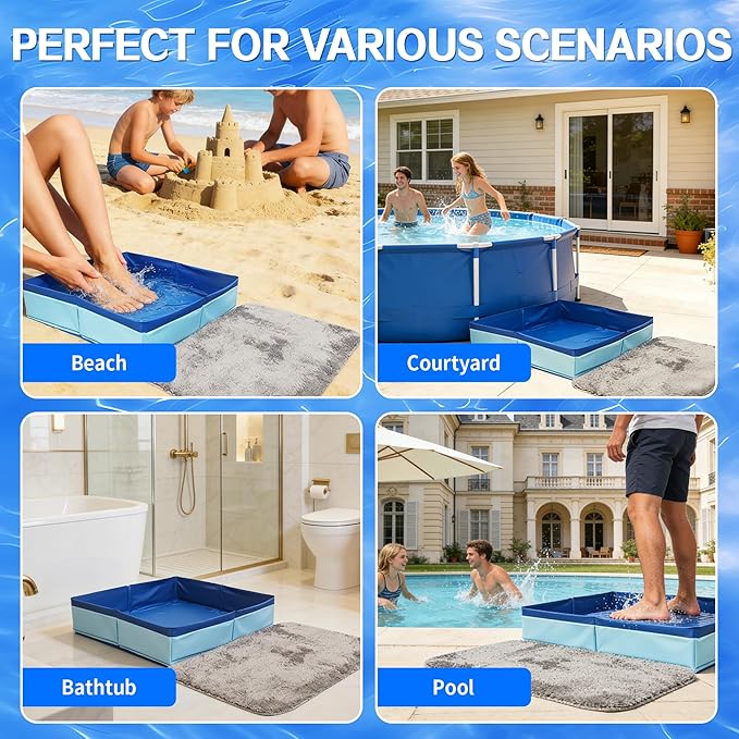 19.6"x19.6"x4.1" Lagre Pool Foot Bath Basin - Image 7