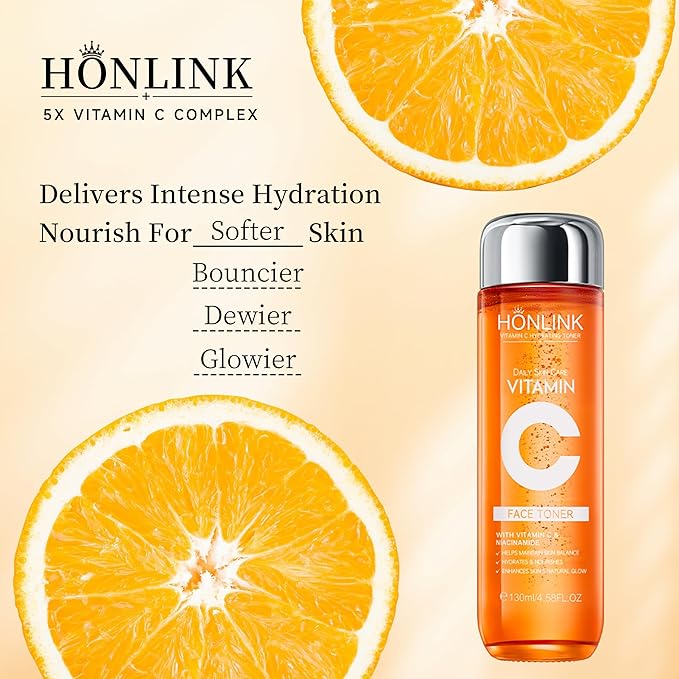 Vitamin C Face Toner 130ml, HONLINK 5X Vitamin C Complex - Image 6