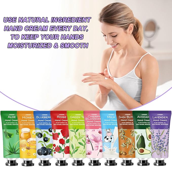 38 Pack Hand Cream Gifts Set, Mothers Day Gifts, Thank You Gifts, Nurses Week - Image 4