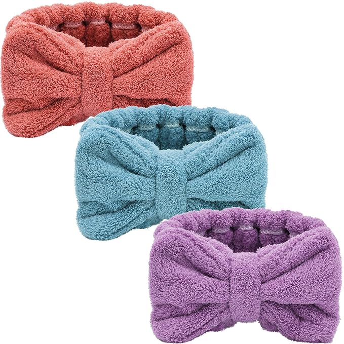 Hicarer 3 Piece Microfiber Bowtie Hairband Set by Hicarer