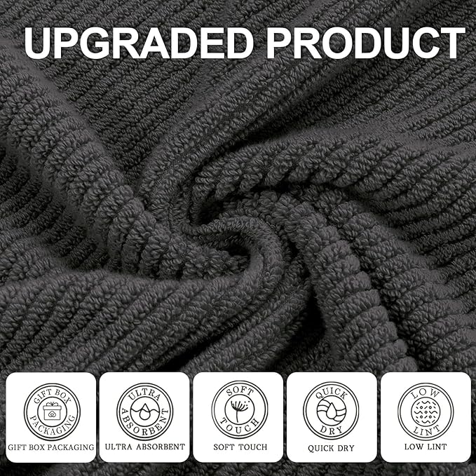 VOOVA & MOVAS Gray Towels - Image 2
