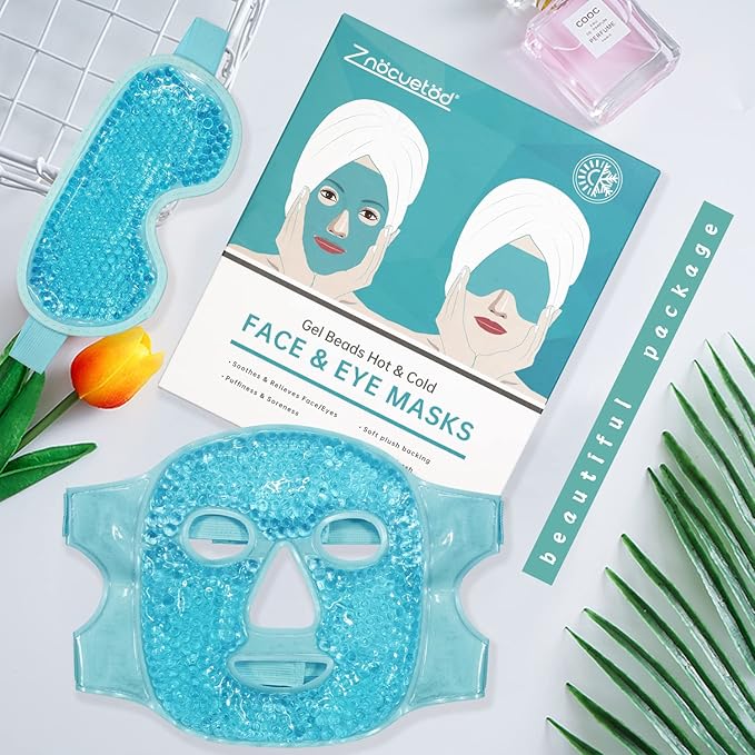ZNÖCUETÖD Cooling Ice Face Eye Mask - Image 2