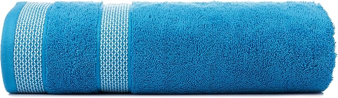 CASA COPENHAGEN Solitaire Mix 6 Pieces Towel Set- Grey Violet + Teal, 600 GSM - Image 5