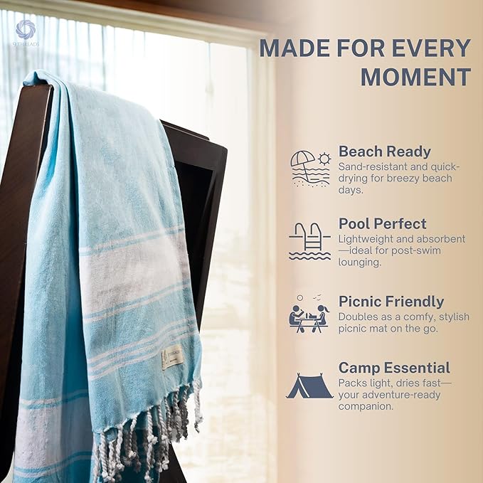 Cotton Turkish Beach Towel - Image 8