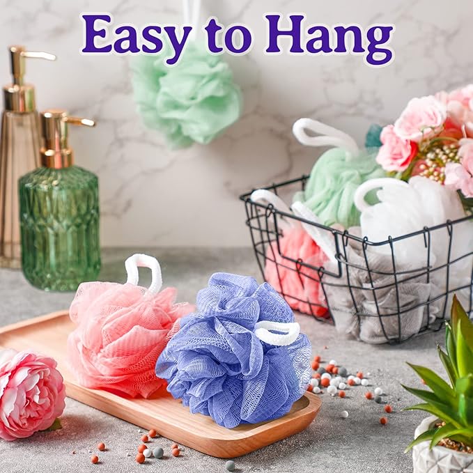 Umigy 60 Pcs Bath Sponge Shower 40g Loofahs Bulk Bath Luffas Exfoliating Body - Image 7