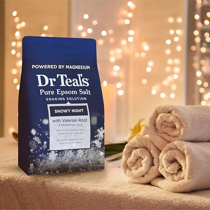 Dr Teal's Epsom Salt Magnesium Soak, Snowy Night, 3 lbs - Image 6