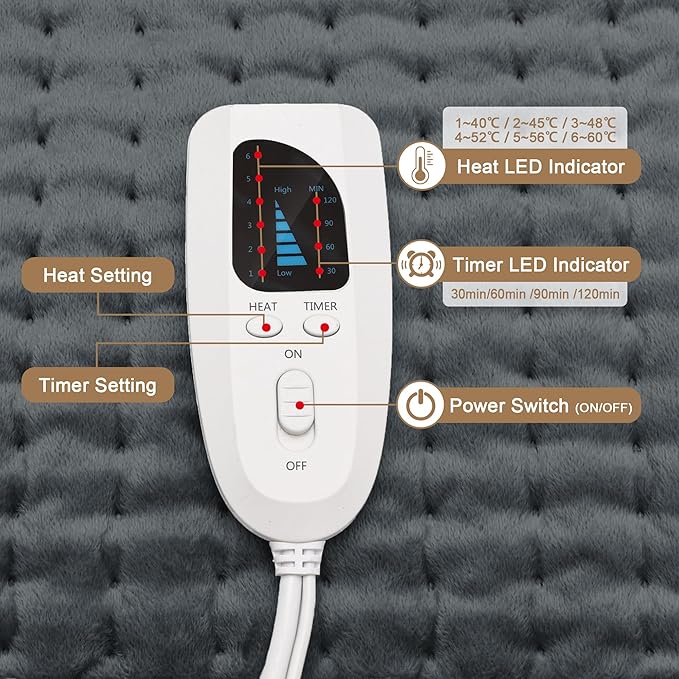 Deepsoon Heating Pad, Electric Heating Pads - Image 6