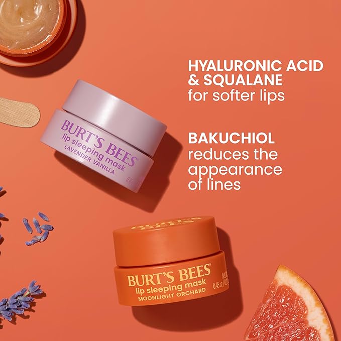 Burt’s Bees Lavender Vanilla Lip Sleeping Mask, - Image 3