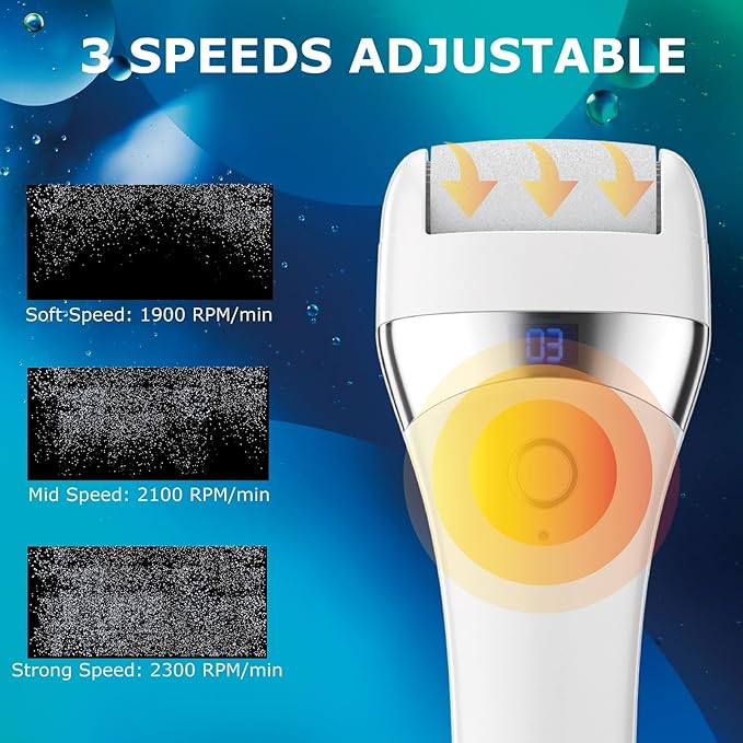 Upgraded Electric Foot Callues Remover, Portable Electric Foot Files - Image 6