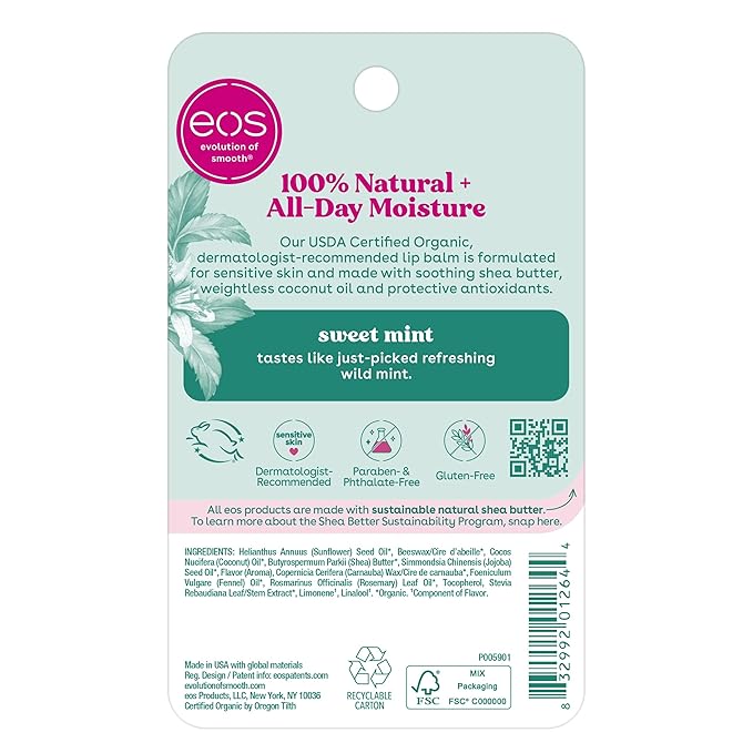 eos 100% Natural & Organic Lip Balm Sticks - Image 7
