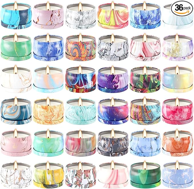 36 Packs Scented Candles Gift Set, Fragrances Candle by CAKETYCG