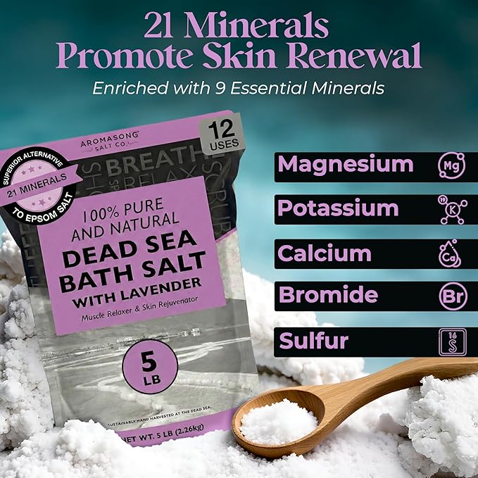 Aromasong Pure Dead Sea Salt for Soaking - Image 3