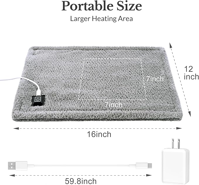 USB Heating Pad, 5V 3A Fast Heating - Image 6