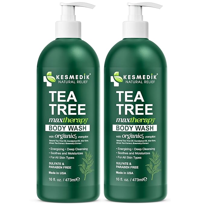 KESMEDIK Tea Tree Body Wash MaxTherapy, Itchy Skin Relief Soap, Soothes Jock - Image 7