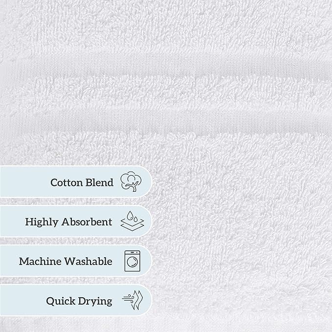 GREEN LIFESTYLE 12x12 Cotton Washcloths - Image 3