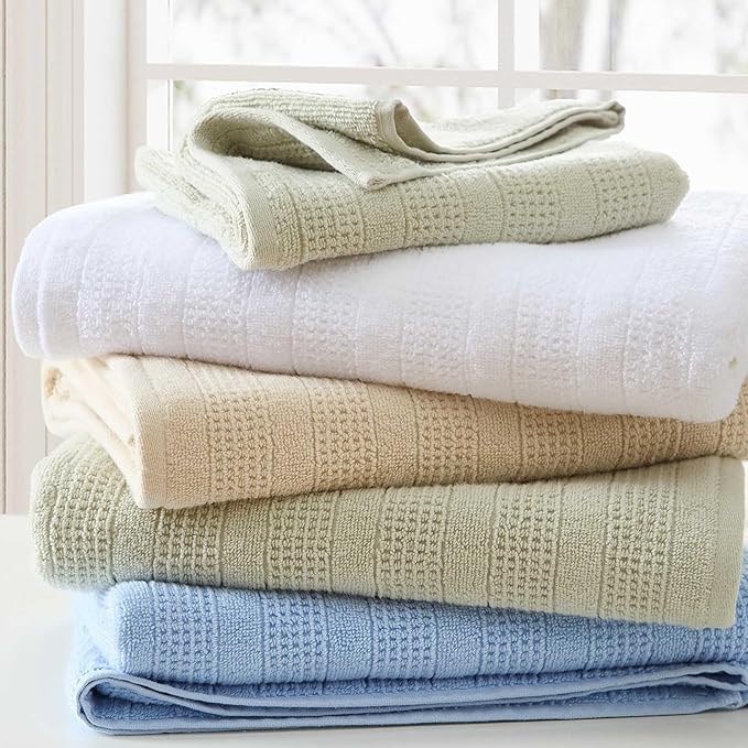 Martha Stewart - Bath Towels, Soft & Absorbent 100% Cotton Towels, Solid 500 GSM - Image 9