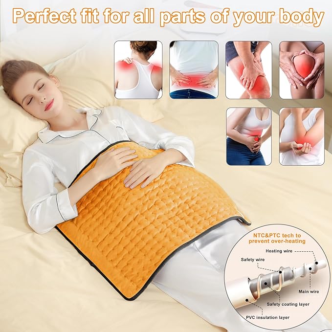 Deepsoon Heating Pad, Electric Heating Pads - Image 2